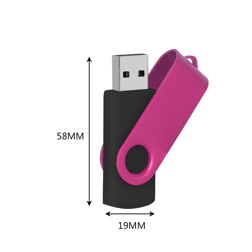 100-Pack Custom Logo USB 2.0 Flash Drives 4GB–64GB Metal USB Flash Drive PRIMED