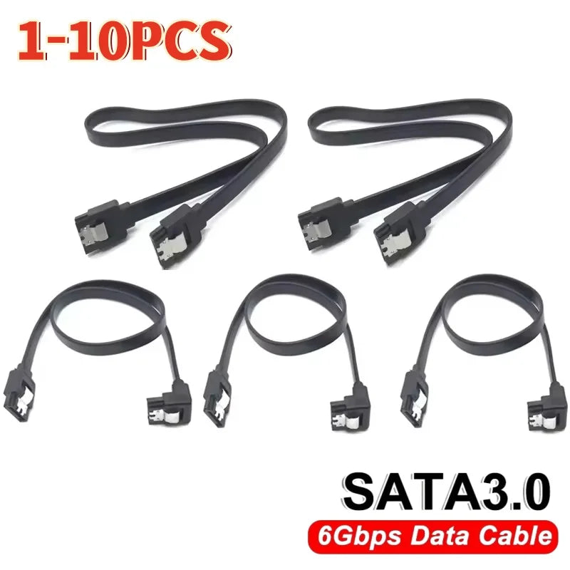 SATA III 6Gbps Data Cable 50cm Locking Latch – HDD SSD 1-10PCS SATA Data Cable PRIMED
