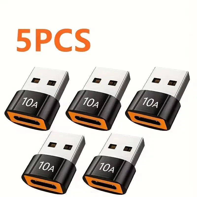 USB-C to USB-A OTG Adapter | Type-C Male to USB Female USB-C OTG Adapter PRIMED 5pcs USB A Male