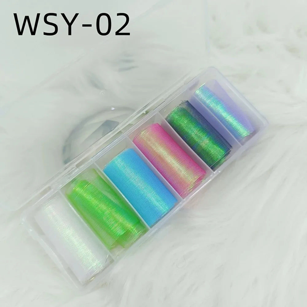 Mermaid Scale Nail Foils – 3D Fish Scale Transfer Stickers DIY