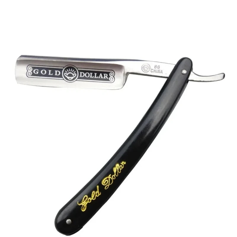 Stainless Steel Straight Edge Razor – Barber Shave R66