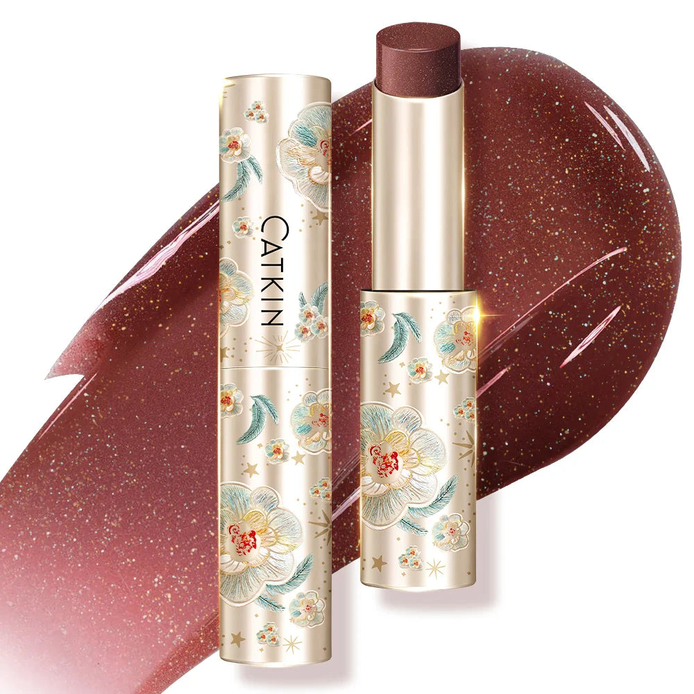 CATKIN WaterGlow Glossy Lip Balm | 12H Hydrating Lip Stick Glossy Lip Balm PRIMED C11 TOFFEE ROSE