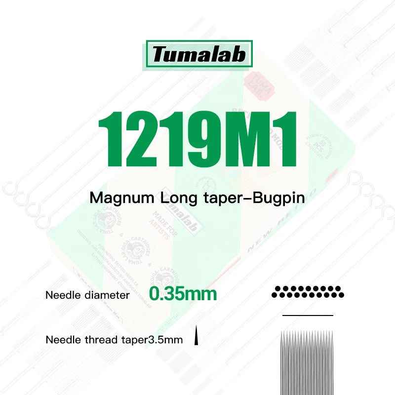 TUMAlab Sterile Disposable Round Magnum Tattoo Needles 50pk