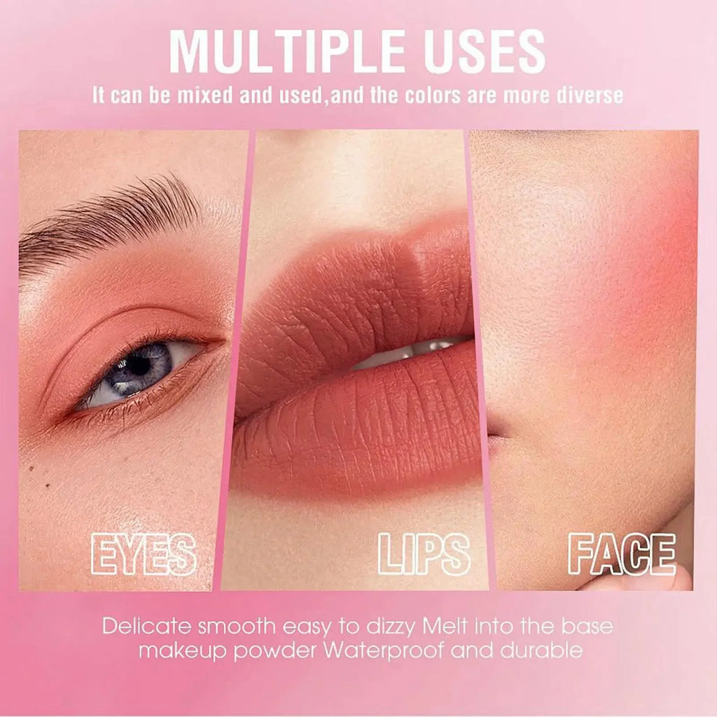 SAM SUGAR Matte Blush Cream – Multi-Use Lips, Face & Cheeks Cream Blush Stick PRIMED