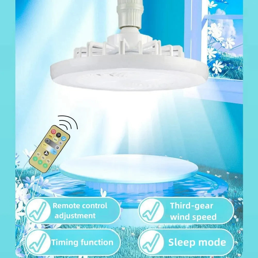 Dimmable Ceiling Fan Light with Remote Control E27 LED Ceiling Fan Light PRIMED