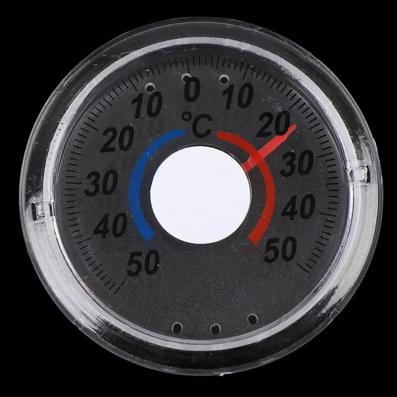 Round Analog Outdoor Thermometer – Door & Window Mount