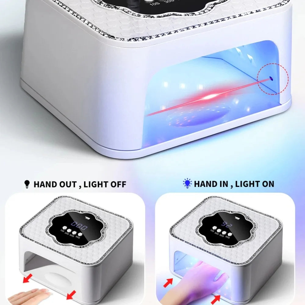 UV LED Nail Lamp 45 Beads – Gel Polish Curing Dryer