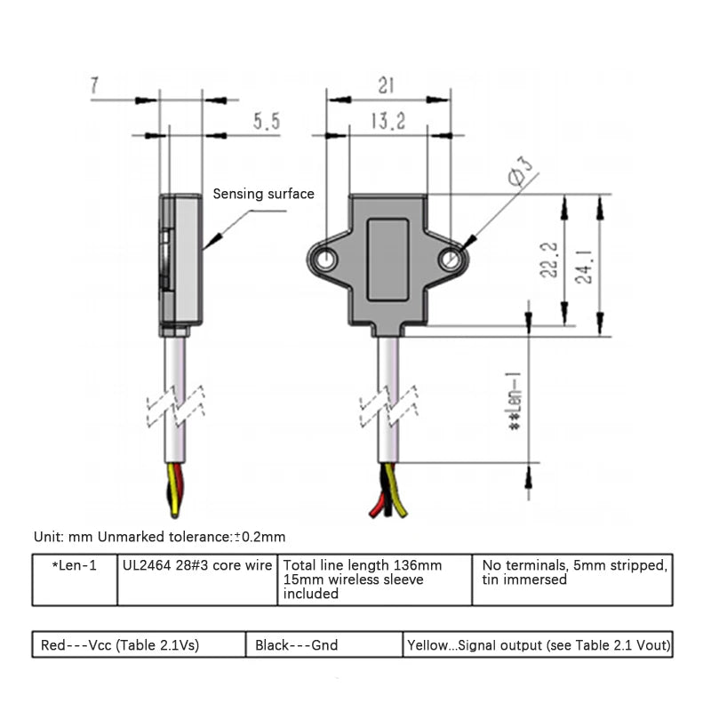 Non-Contact Capacitive Water Level Sensor 3.3V–5V