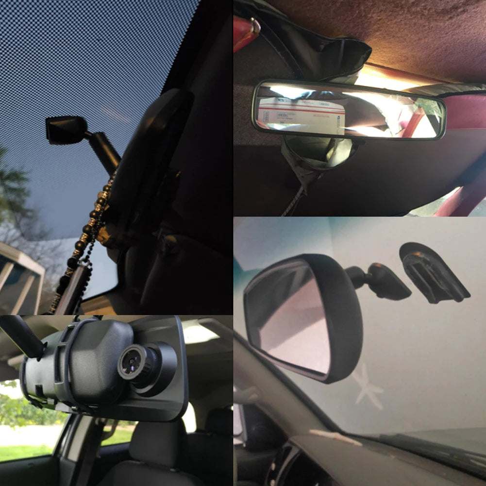 10-Inch Interior Rearview Mirror – Wide View ABS Black Interior Rearview Mirror PRIMED black
