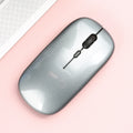 MissionFit Silent Bluetooth Mouse – Wireless 1600 DPI Wireless Bluetooth Mouse PRIMED Glossy-Grey