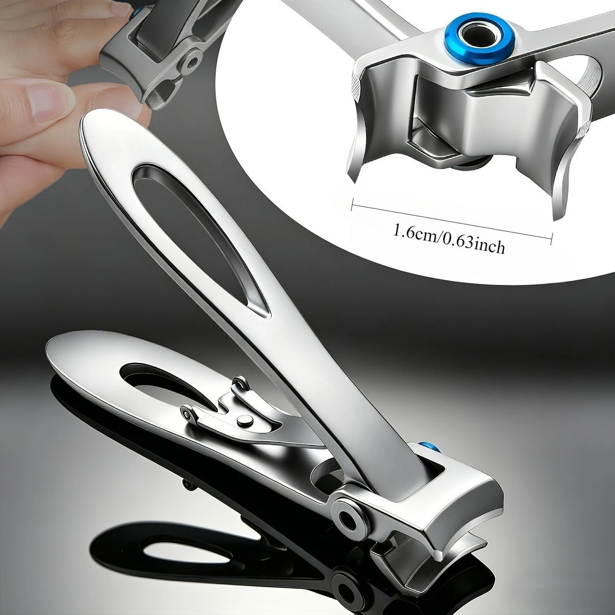 Stainless Steel Nail Clipper – Sharp Fingernail & Toenail Trimmer Nail Clipper PRIMED