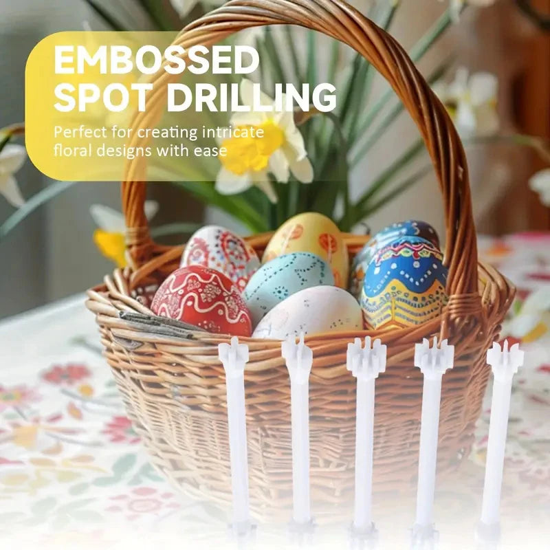 Dot Painting Embossing Stamp Pen Set – Floral DIY Art Tools