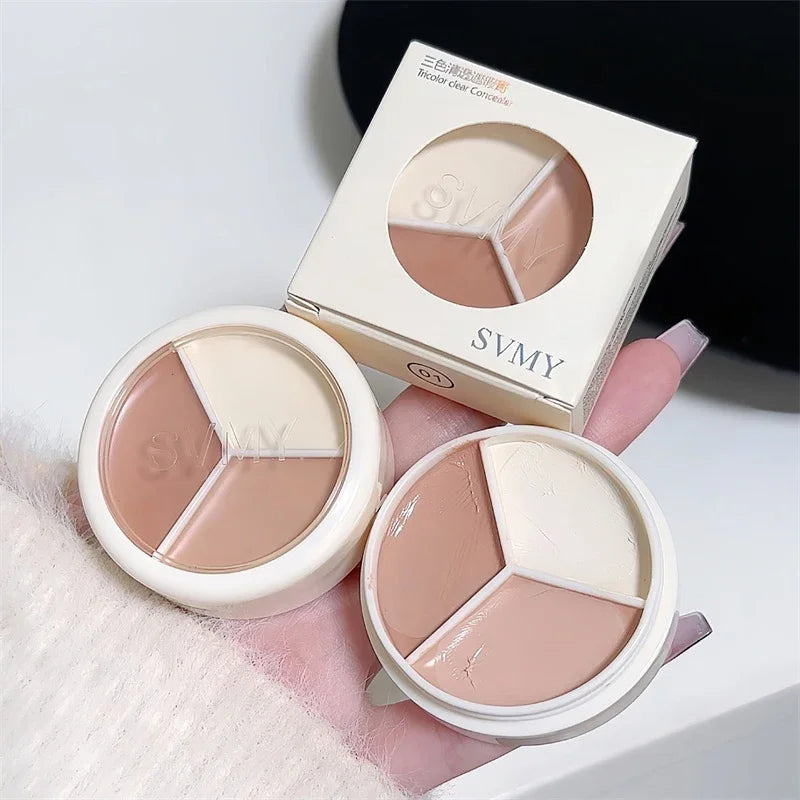 3-Color Concealer Palette – Waterproof Full Coverage Makeup