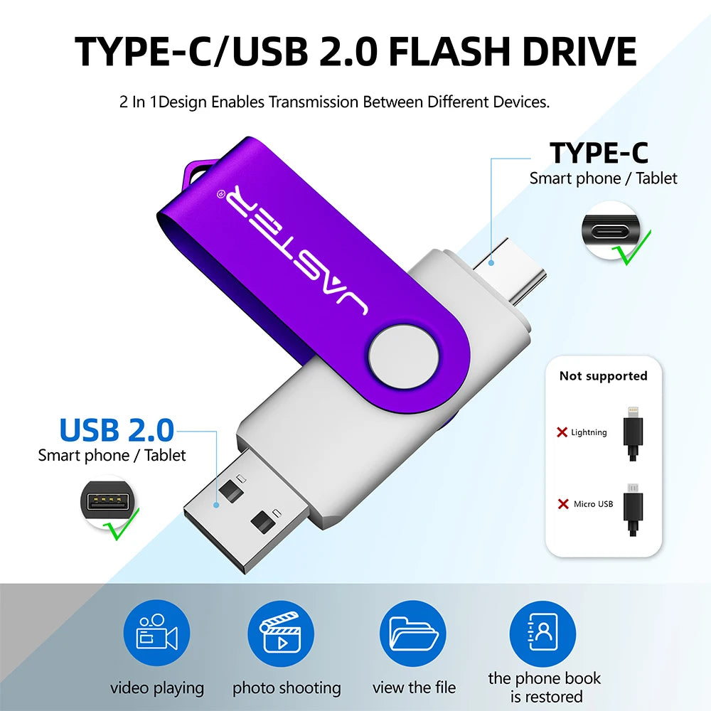 50-Pack USB-C 3.0 Flash Drives 128GB | Free Custom Logo USB Flash Drive PRIMED