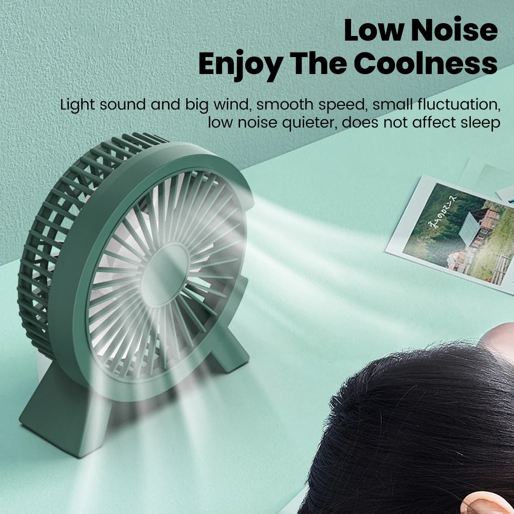 USB Mini Portable Desktop Fan – USB & Power Bank Compatible USB Desktop Fan PRIMED
