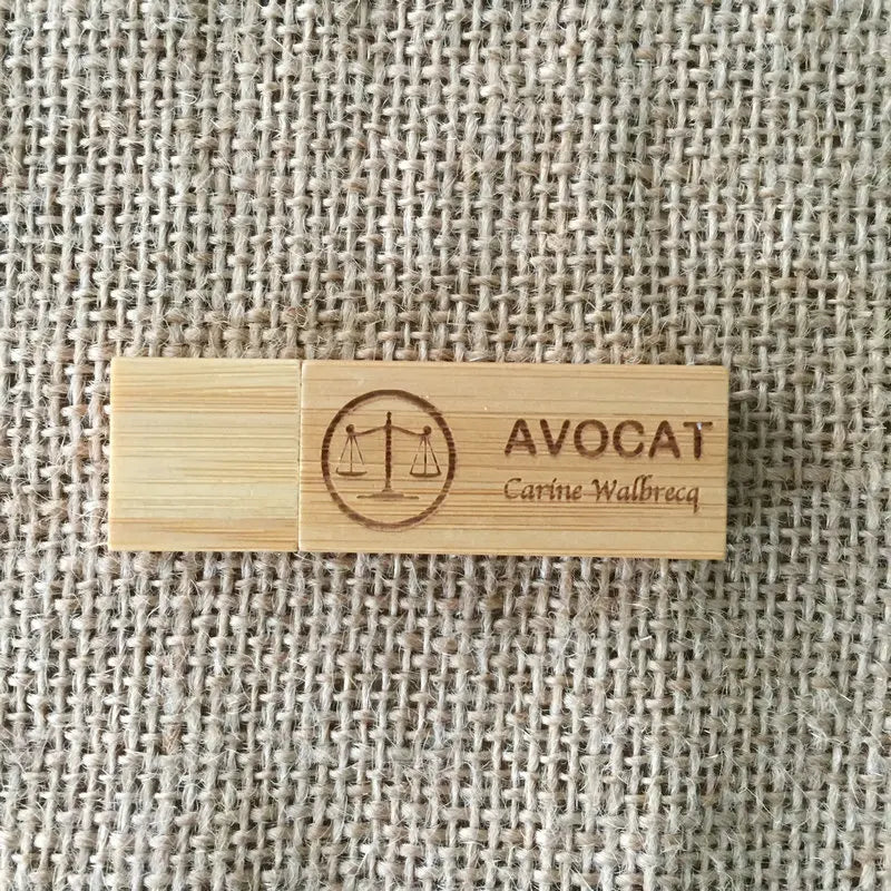 Wooden USB Flash Drive 8GB | Custom Logo Bamboo Walnut Gift Wooden USB Flash Drive PRIMED