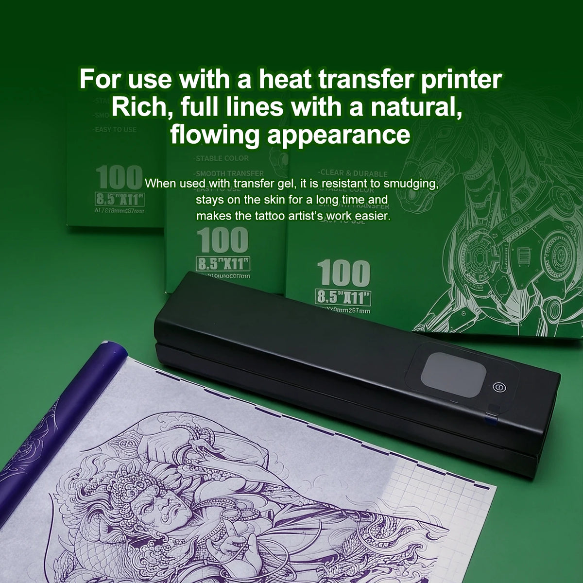 Tattoo Transfer Paper – Thermal Stencil Copy Sheets | JZE