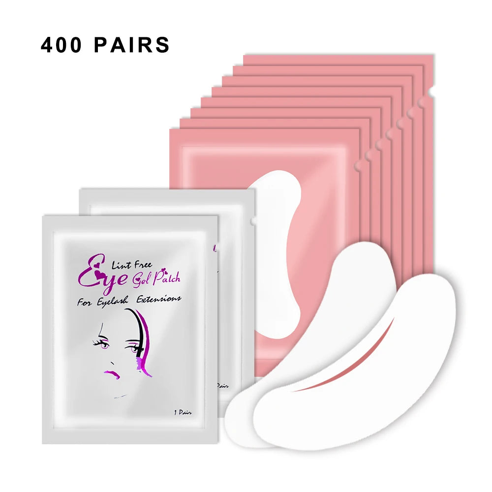 400 Pairs Hydrogel Under Eye Pads for Eyelash Extensions Eyelash Extension Pads PRIMED