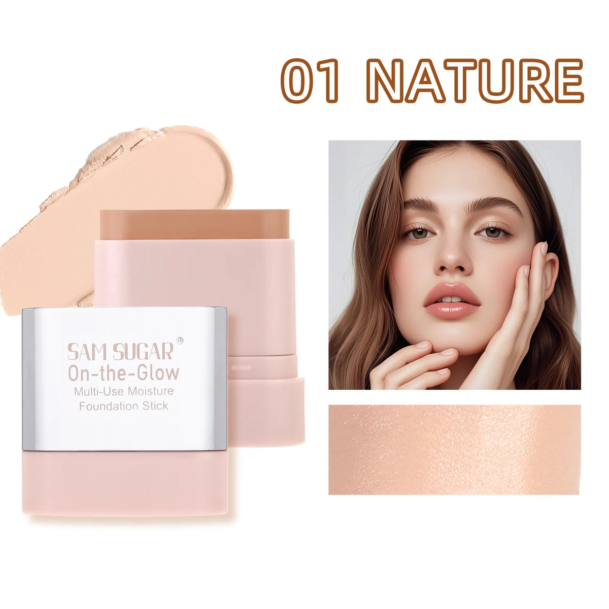 SAM SUGAR Oil Control Foundation Stick – Waterproof Concealer