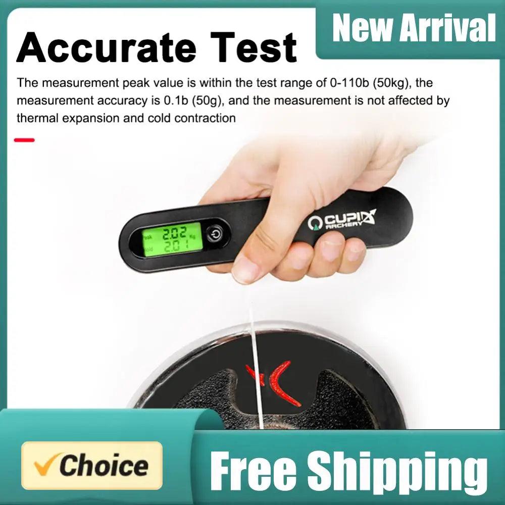 Digital Bow Scale 110 lbs LED Display – Archery Draw Weight Tool Archery Bow Scale PRIMED