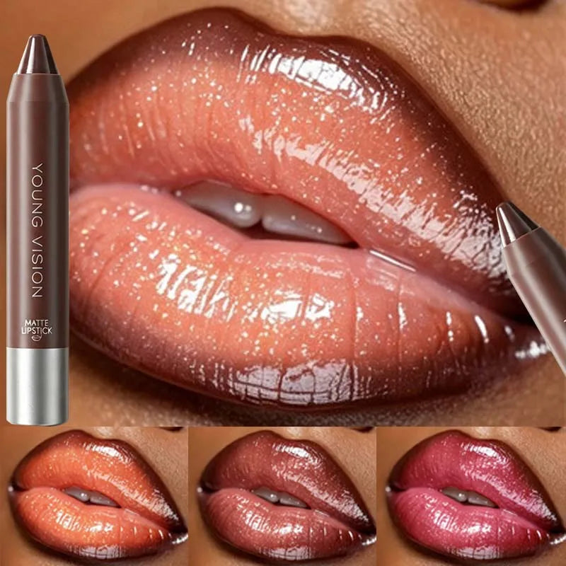 Shimmer Lip Gloss & Matte Lip Liner Set | Gradient Lip Look