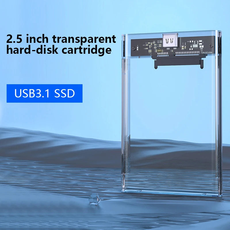 UTHAI TM05 USB 3.1 Type-C 2.5" Transparent HDD Enclosure HDD Enclosure PRIMED