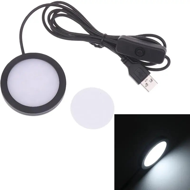 USB Ultra-Thin Round LED Light for Bambu Lab DIY Lamp Kit