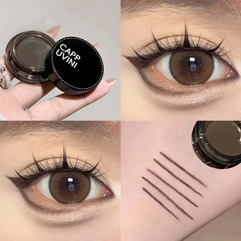 Waterproof Eyeliner Gel Cream with Brush | Long-Lasting Matte