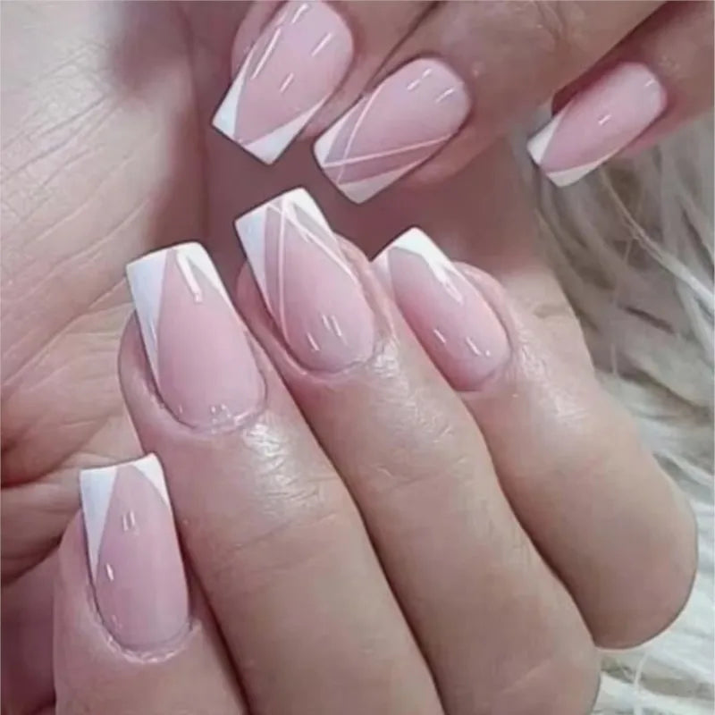 MAFANAILS Nail Stamping Plates – French Tip & Wave Stencils Nail Stamping Plate PRIMED