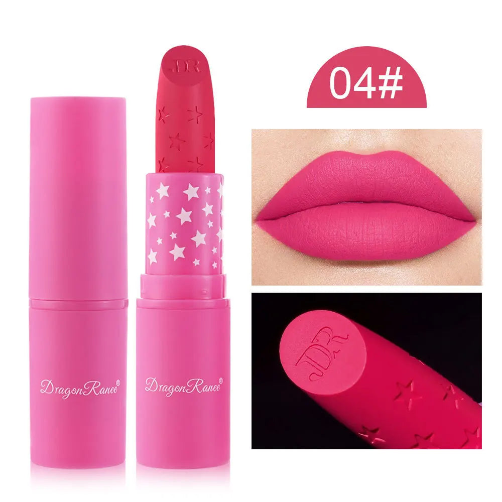 Dragon Ranee Matte Lipstick – Waterproof Long-Lasting Lip Stain Matte Lipstick PRIMED 04