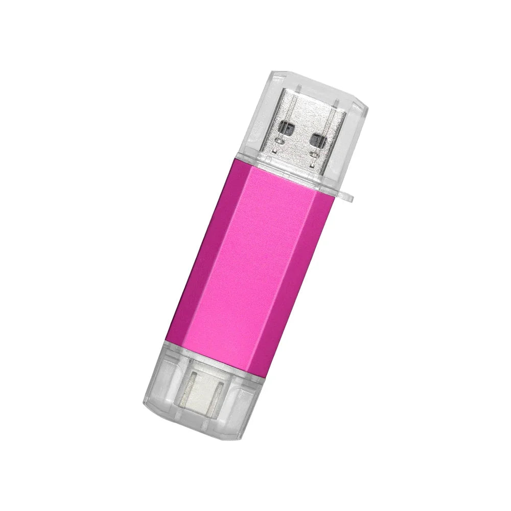 Type-C OTG USB Flash Drive 2-in-1 | 16GB to 128GB Pen Drive USB Flash Drive PRIMED 128GB dark-pink