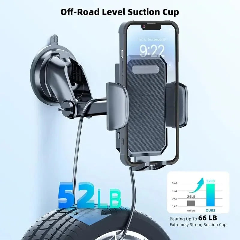 Universal 360° Car Phone Holder – Windshield Dashboard Mount Car Phone Mount PRIMED