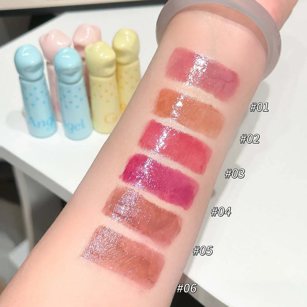 Waterproof Mirror Lip Gloss 6 Shades – Nude & Brown Long-Lasting