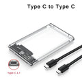 2.5" SATA USB 3.0 HDD Enclosure | 5Gbps SSD External Case HDD Enclosure PRIMED USB C-USB C