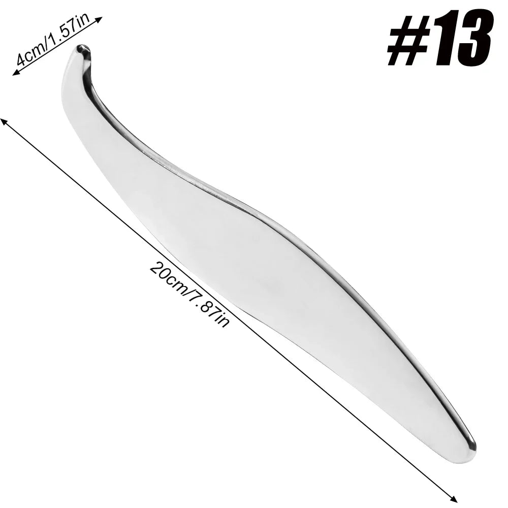 Stainless Steel Gua Sha IASTM Scraping Massage Tool Massage Scraping Tool PRIMED 13