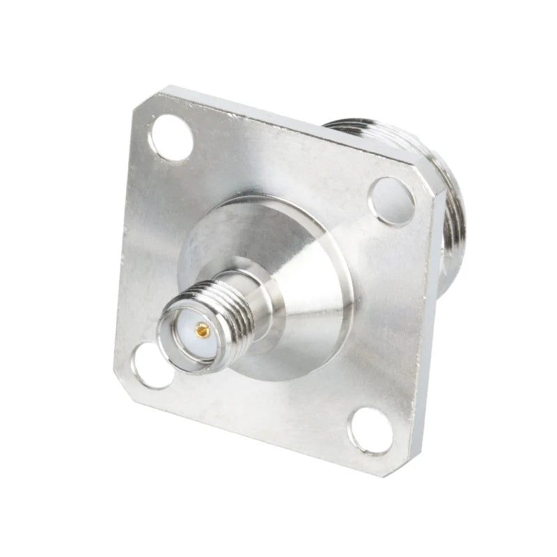 N Female to SMA Female Waterproof Flange Connector | O-Ring