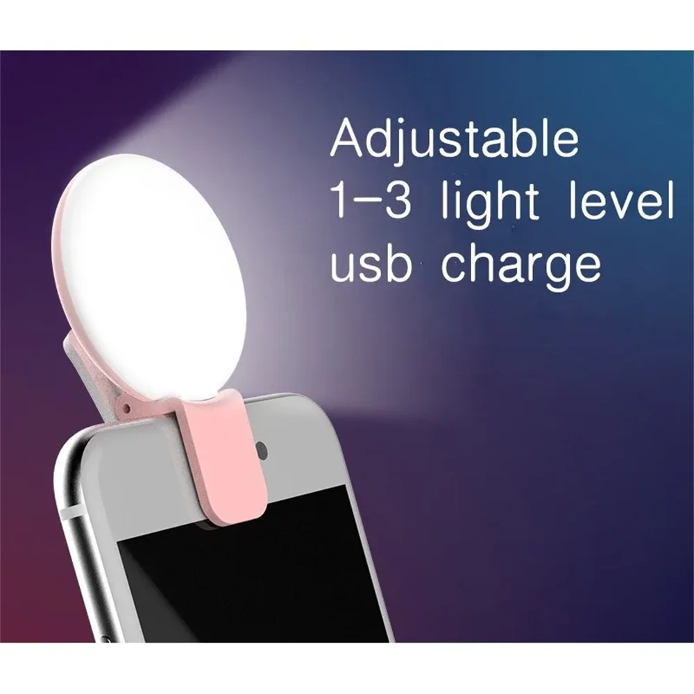 Mini LED Selfie Fill Light – 9 LEDs, 3 Brightness, Universal Clip LED Selfie Fill Light PRIMED