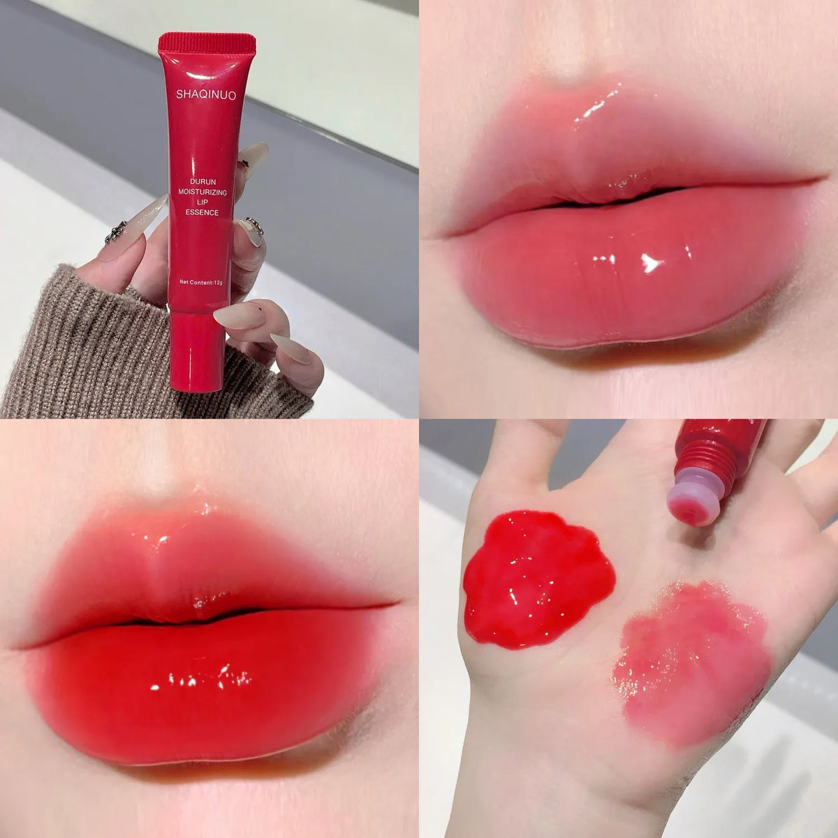 SHAQINUO Crystal Lip Gloss Oil – Hydrating Tinted Lip Serum