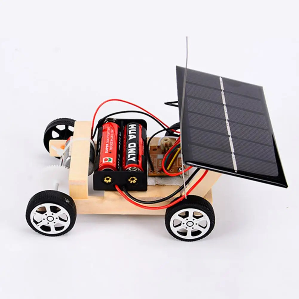 Wooden Solar RC Car DIY STEM Science Kit for Kids Ages 7–14 STEM Science Kit PRIMED