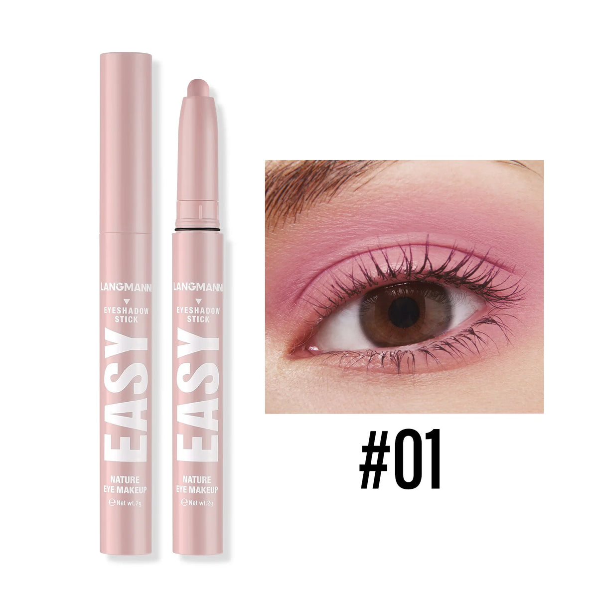 Smoky Rose Purple Eyeshadow Stick – Glitter Shimmer & Matte