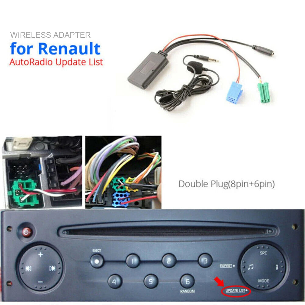 Bluetooth 5.0 Audio Adapter with MIC for Renault 2005–2011 Car Bluetooth Adapter PRIMED