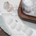 White Sugar Nail Glitter Powder – Iridescent Flakes Pigment 10g
