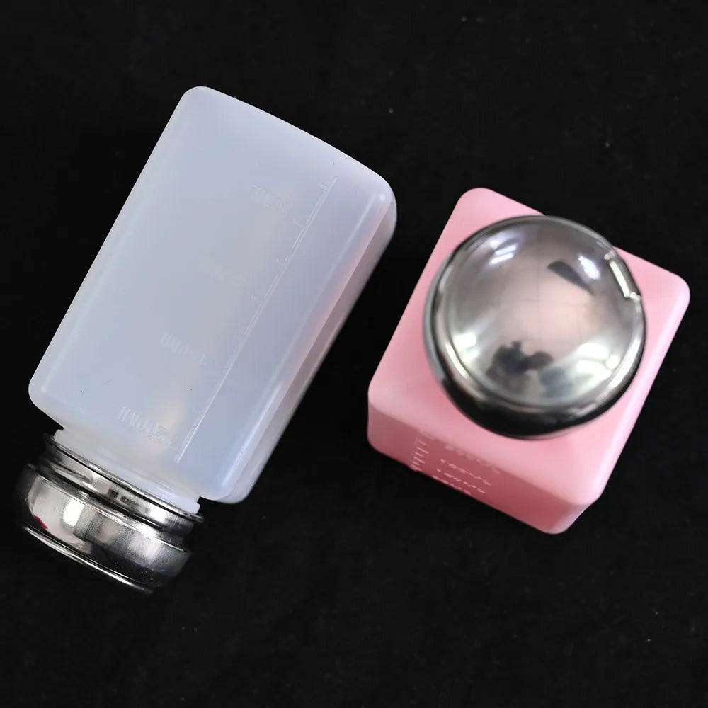 200ml Push-Down Pump Dispenser Bottle – Nail Polish Remover Nail Pump Dispenser PRIMED