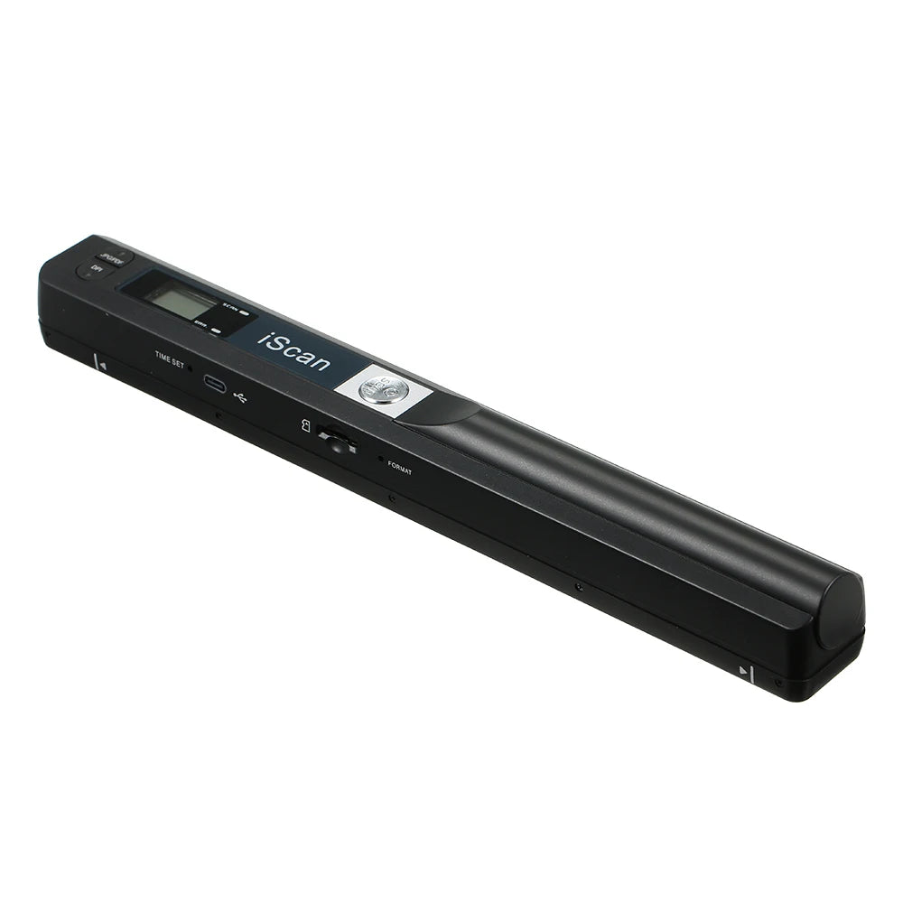 Portable Handheld Document Scanner A4 – 300/600/900 DPI JPG PDF Handheld Document Scanner PRIMED black