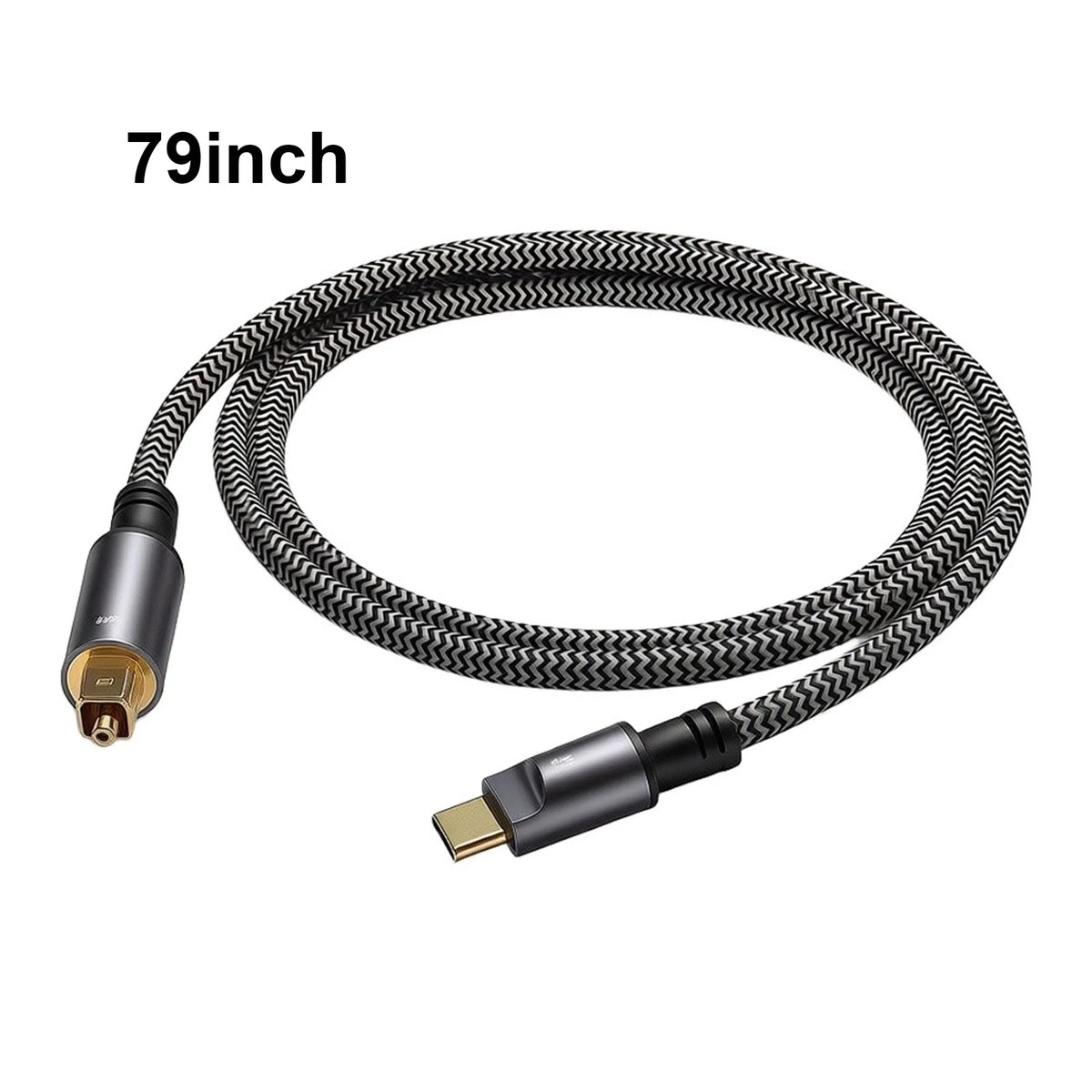 USB-C to Optical Audio Cable 96kHz/24bit Braided Adapter