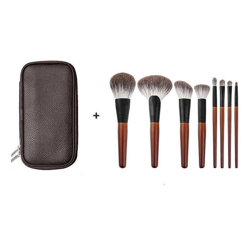 Luxury Makeup Brush Kit – Animal Hair Face & Eye Brushes