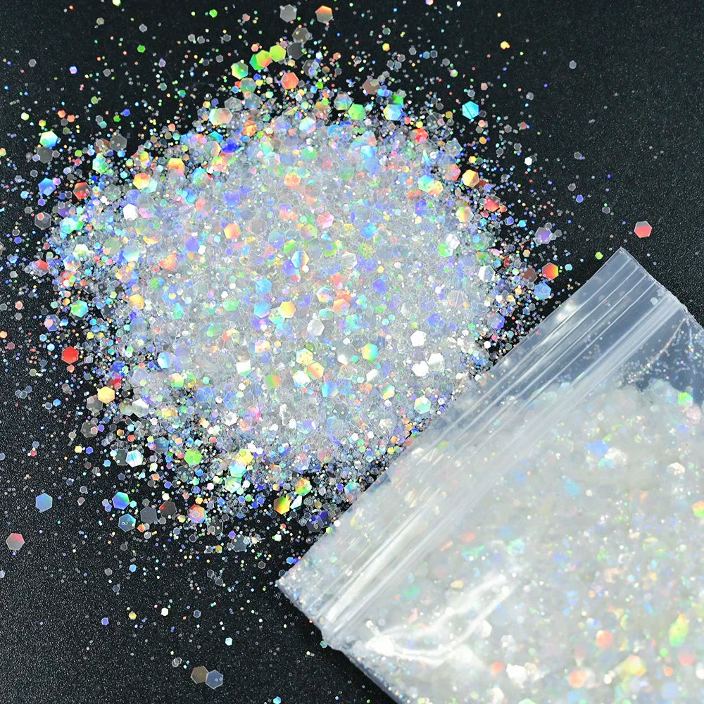 Mermaid Nail Art Glitter 50g – Chameleon Hexagon Sequins