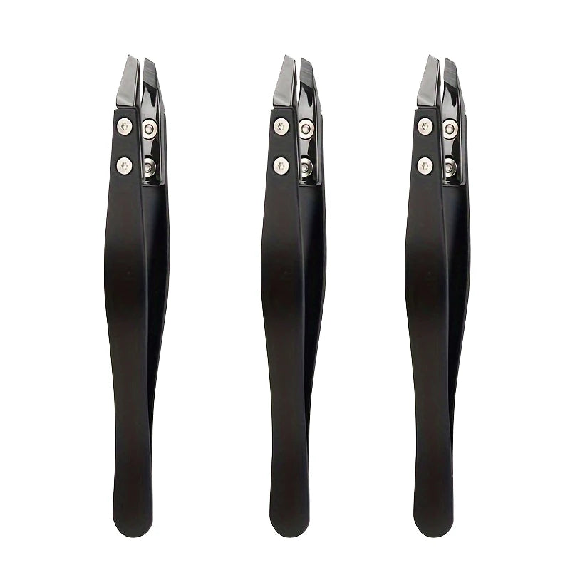 Zirconia Ceramic Slant Tip Tweezers – Eyebrow & Lash