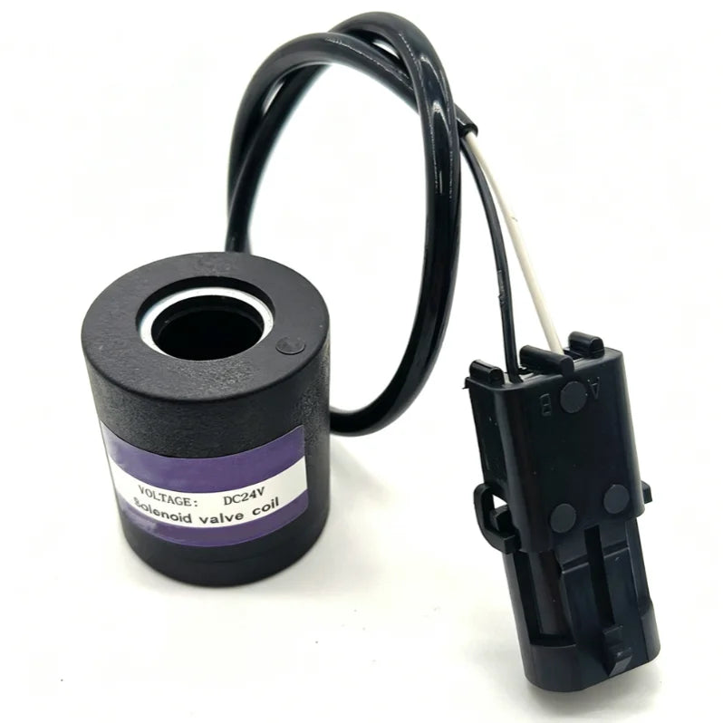 Solenoid Valve Coil for Sany SY55 SY65 SY75 SY95 Excavator Excavator Solenoid Coil PRIMED