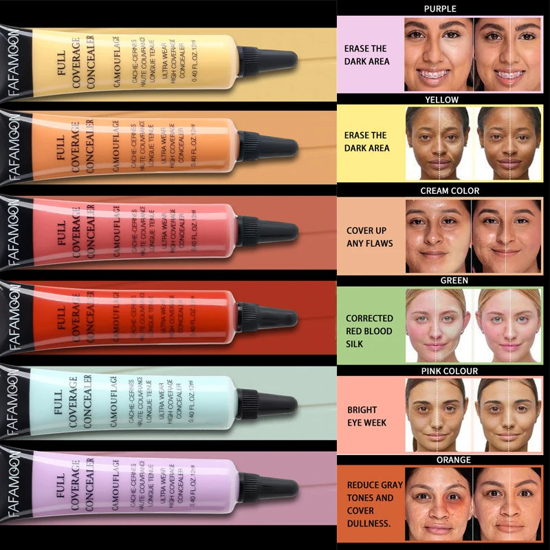Fafamoon Waterproof Full Coverage Liquid Concealer Matte